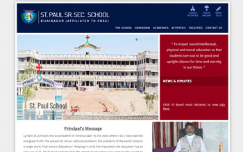 Web designed for St. Paul Bijainagar